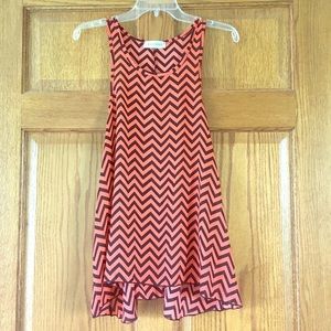 5/$15 Love Crazy Salmon Orange Tank Large (BUNDLE ONLY)